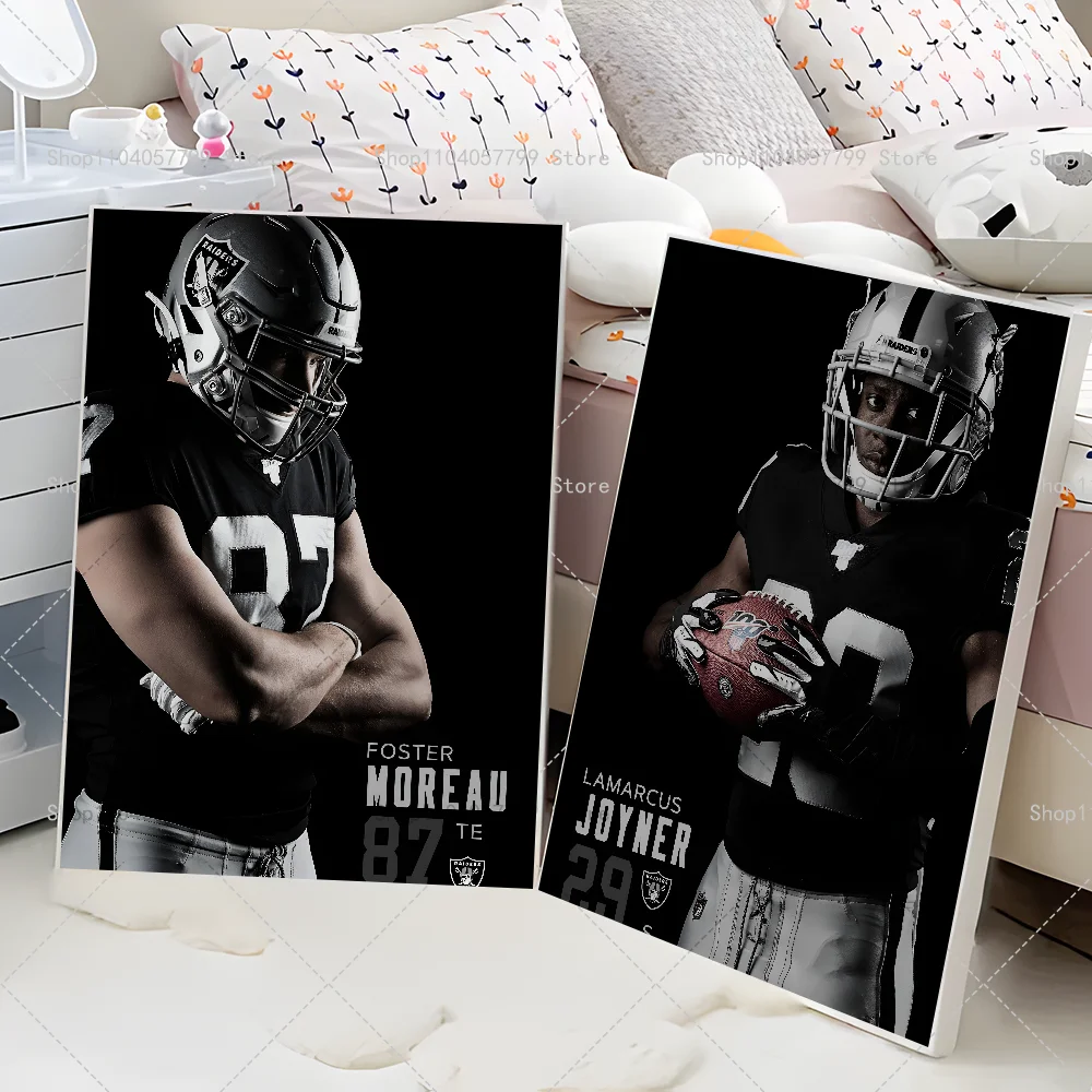 Регби L-Las Vegas Raiders плакат с бумажным принтом для дома гостиной спальни входа бара