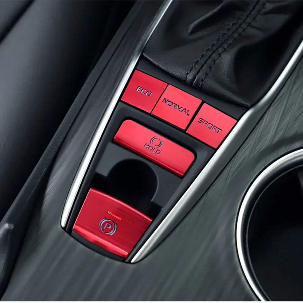 

5 шт. для Toyota Camry 2018-2022 кнопки переключения передач для автомобиля, крышка переключателя, наклейка на раму, украшение, отделка, наклейки, аксес...