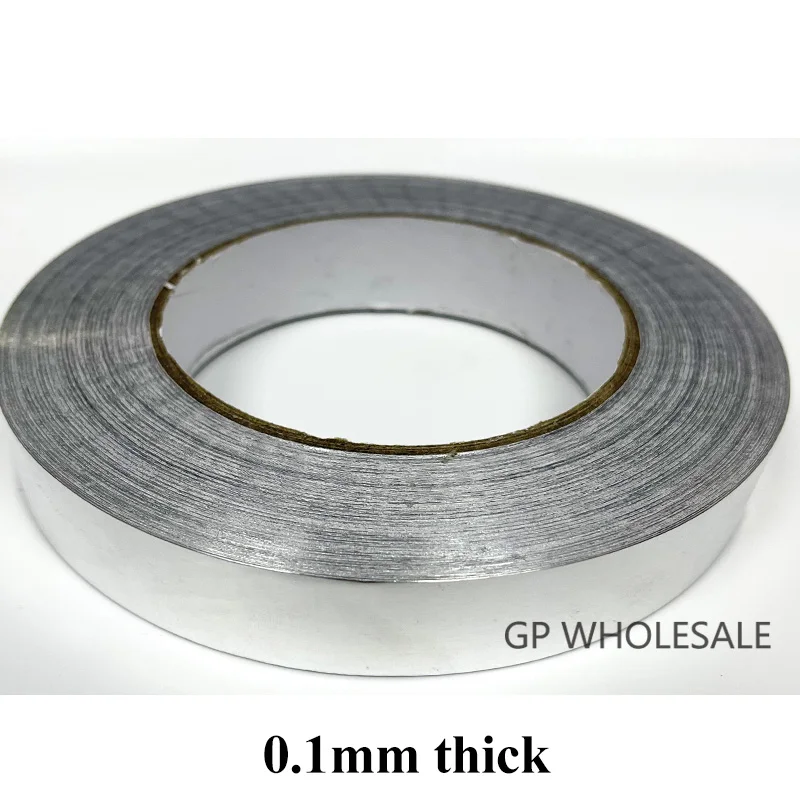 

0.1mm thickness 30mm Single Side Conductive Electric Conduction Mask Aluminum Foil Sticky Tape fit for PDP, LCD, Monitor