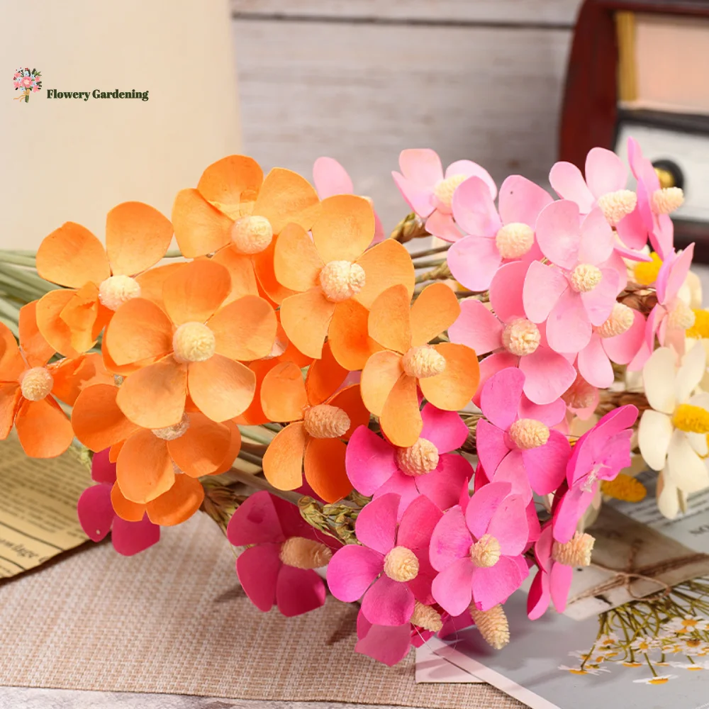 

12PCS Natural Violet Dried Flowers Wedding Party Bouquet Plant Flower Arrangement Home Living Room Decoration Artificial Flowers