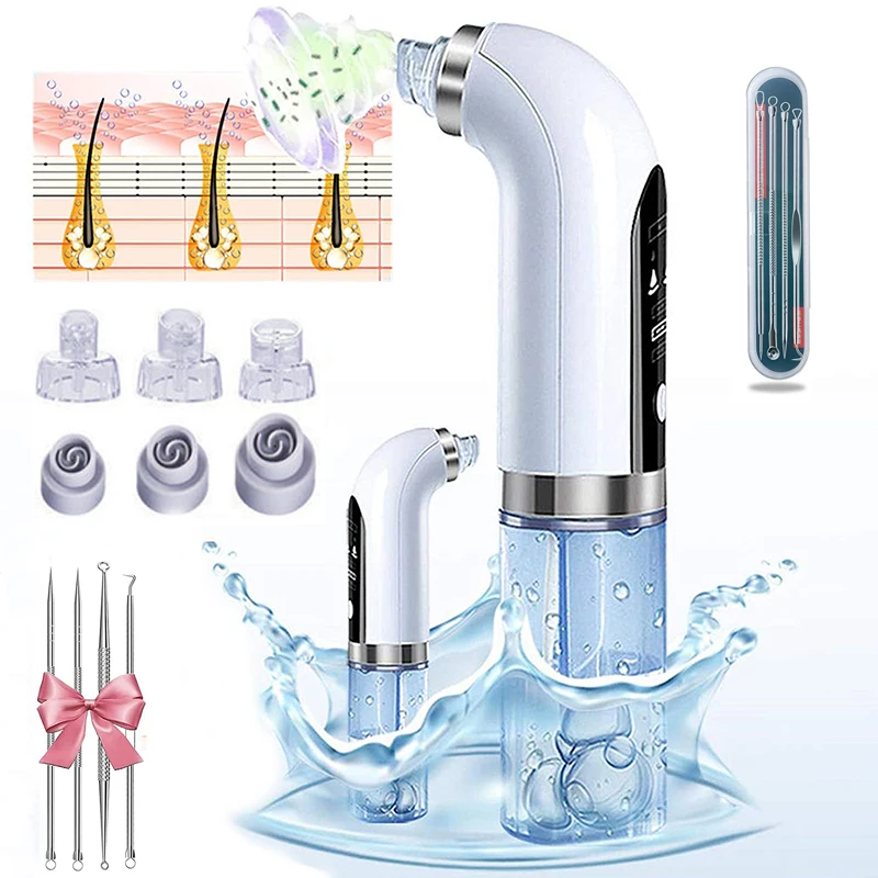 2022 Blackhead Remover Pore Vacuum Cleaner Electric Micro Small Bubble Facial Cleasing Machine USB Rechargeable Beauty Device |