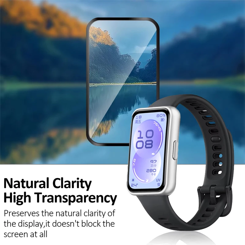 Фото Защитная пленка для Huawei Band 11/11 Pro, комплексная пленка от царапин, защитная пленка для экрана Huawei Band 11 Pro, защитная пленка от падения №2