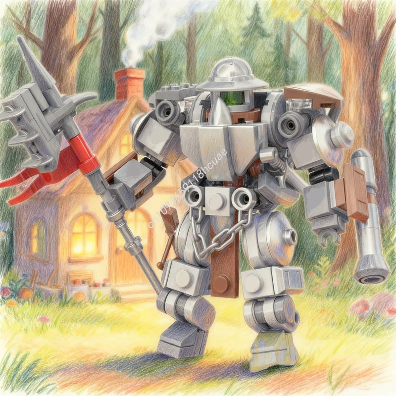 Фото Набор строительных блоков MOC STEEL GOLEM из 178 деталей: конструктор, игрушка для сборки, подарок на праздник, идея для творчества, развивающая игрушка DIY №1