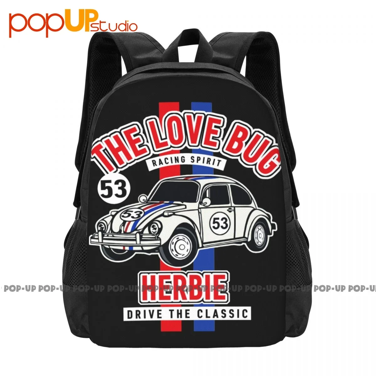 The Love Bug Herbie Drive Classic No.53 1963 рюкзак с принтом из фильма вместительный тренажерный