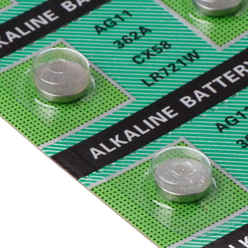 10 шт., щелочная батарея AG11 1,55 В, кнопочные батарейки LR721 362 SR721 162 Cell LX9A (art.: 3920c2bb5fc0c) - 3920c2bb5fc0c