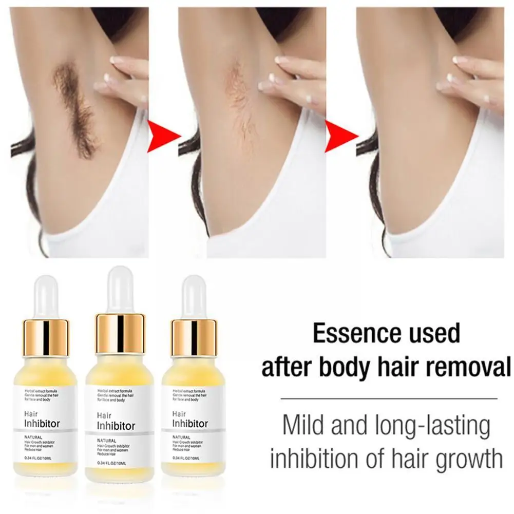 

Painless Inhibitor Spray Permanent Hair Removal Serum Remover Armpit Legs Arms For Men And Women M6E0
