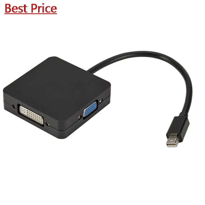 

Dhl 25Pcs 3 In 1 Mini DisplayPort DP to HDMI-Compatible VGA DVI Adapter 4K Mini DP Cable Converter For MacBook Lenovo Microsoft