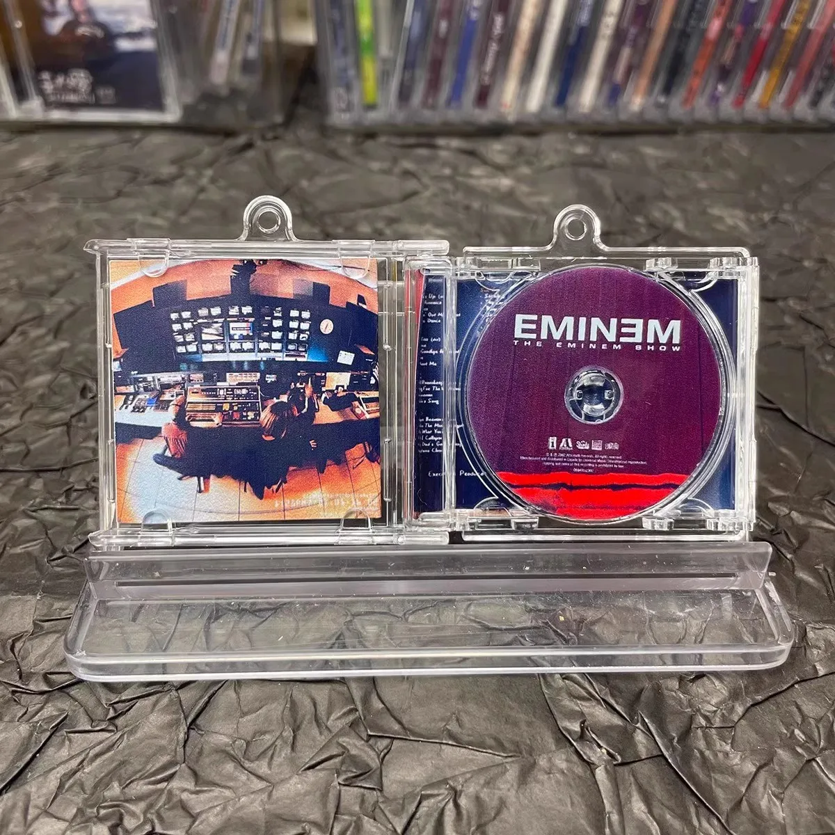Брелок в стиле хип-хоп Slim Shady MINI Music CD NFC Play Song The Eminem Show Album для ключей Косплей