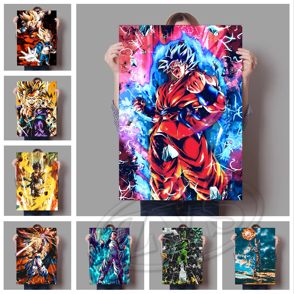 

Dragon Ball Canvas Modern Vegeta Picture Home Decoration SonGohan Paintings Anime Wall Art Printed Poster Modular Living Room
