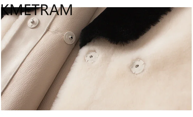 Шуба из натуральной мериносовой шерсти женская длинная черная куртка