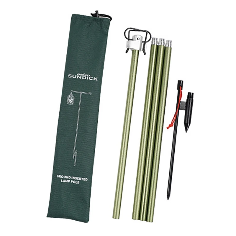 

SUNDICK Folding Lantern Stand Camping Lantern Stand Folding Lamp Pole for Outdoor Backpacking Hiking Picnic Traveling Fishing