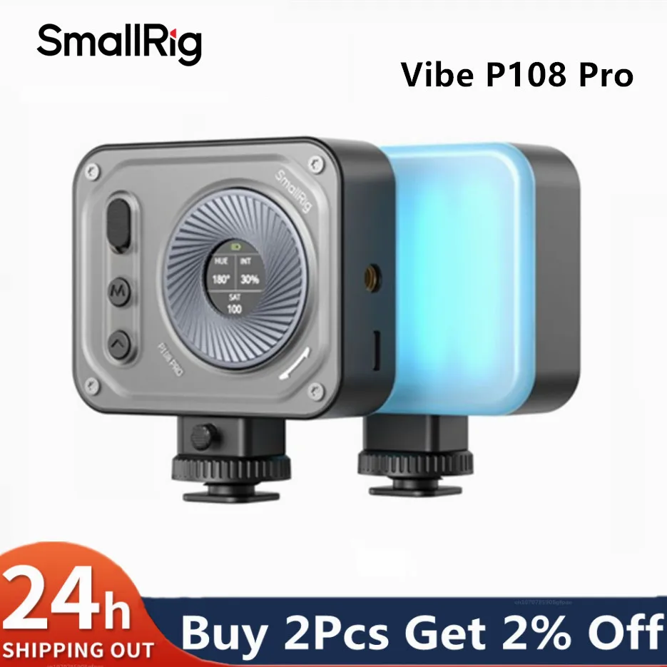 SmallRig P108 Pro mini RGB Φ 2500K-6500K Полная Цветовая фотография для коротких