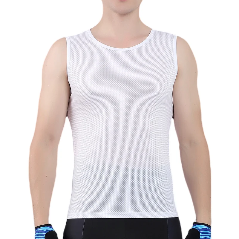 

Gicar Sleeveless Cycling Base Layer Men Summer Bicycle Under Shirt Breathable MTB Road Bike Mesh Underwear