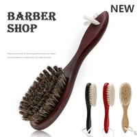 professional hair brush natural wood boar bristle beard comb men cleaning brush barber hair styling comb shaving tools