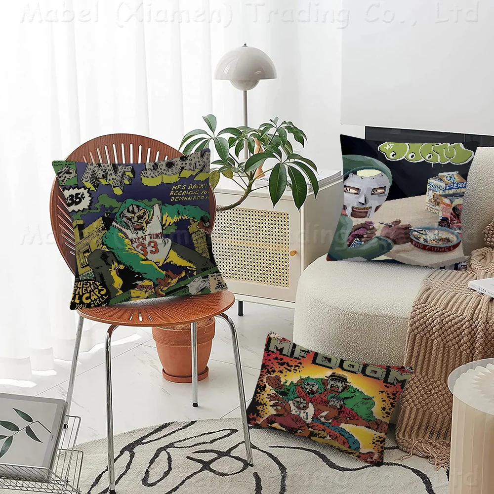 MF Doom Madlib Stitch Lucky Dragon Pillow Cover Sofa Cushion Home Room Decoration Children Gift