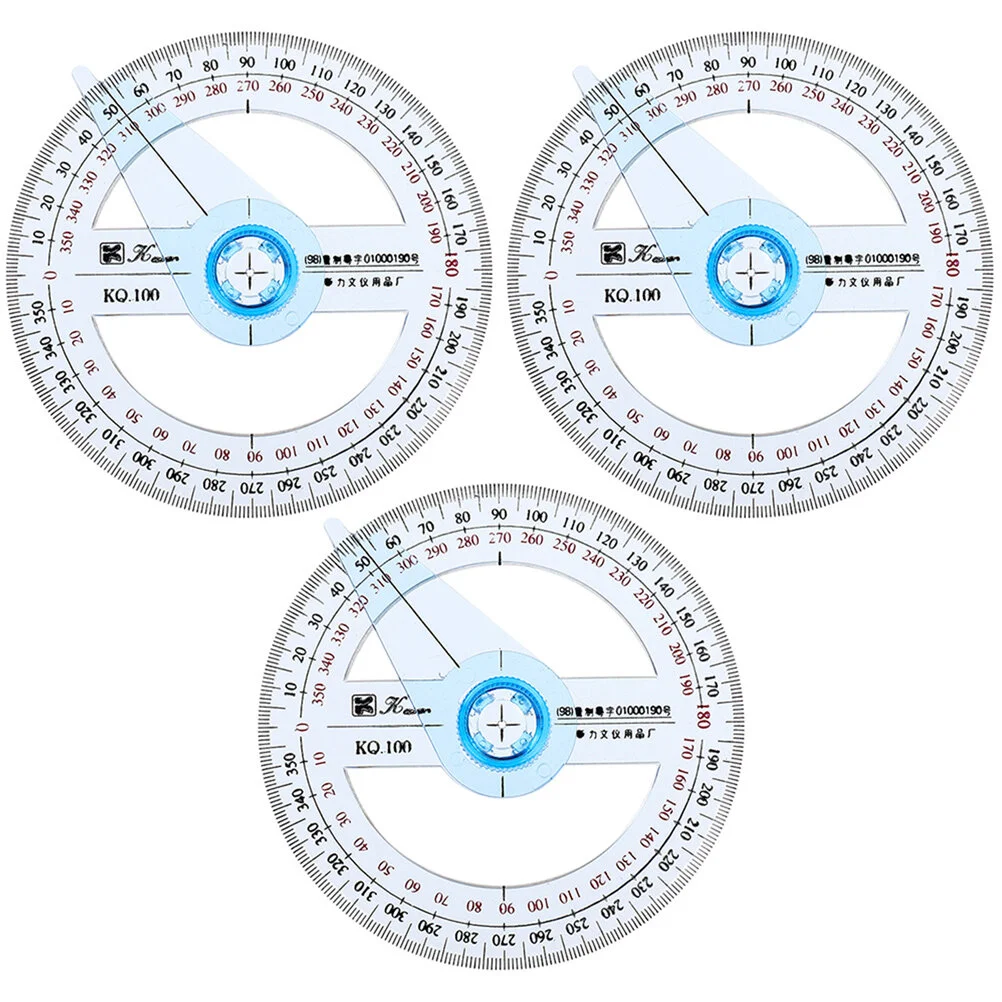 

Centimeter Ruler Convenient Protractor Plastic Circle Swing Arm Angle Multi-function Tool Geometry Professional Rotary