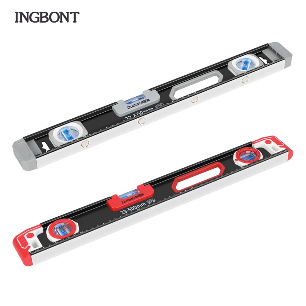 

INGBONT High Precision Spirit Level Magnetic High Bearing Ruler Lever Bubbles Rustproof Horizontal Ruler Spirit Level Balance