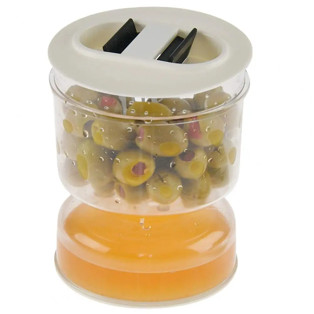 

Innovative Pickle Jar Fine Workmanship Plastic Hourglass Design Sealed Olives Container Jar Food Storage Bottle Kitchen Organize