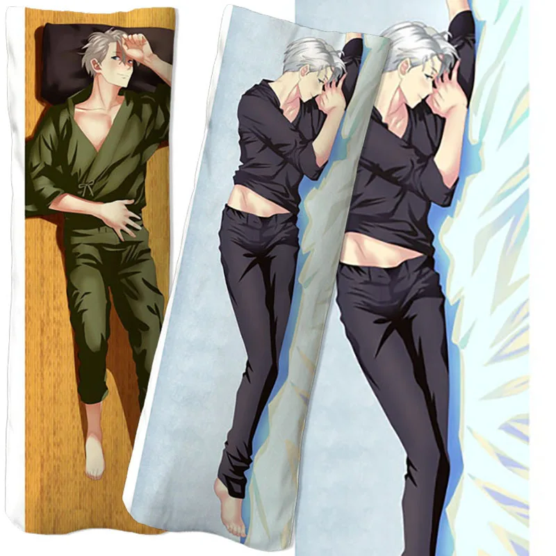 

2D аниме наволочка на подушку для косплея Victor Nikiforov/Katsushige Yuuri Чехол на подушку большого размера для loli Сексуальная Подушка принцессы waifu