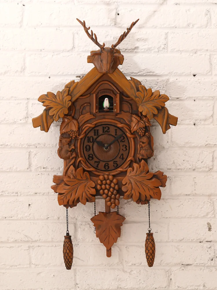 

Креативные современные бесшумные настенные часы, европейские маятниковые часы с механизмом, часы для куклы, настенный Декор для дома, гости...