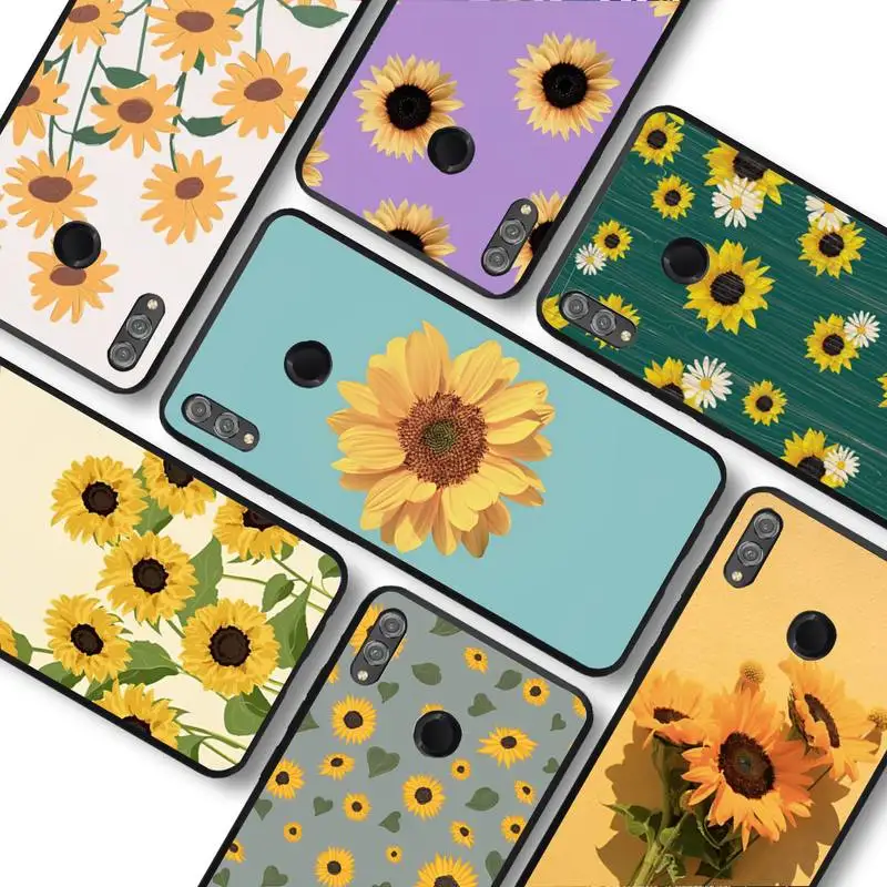 

Fashion Ins Sunflower Phone Case for Samsung A51 A30s A52 A71 A12 for Huawei Honor 10i for OPPO vivo Y11 cover