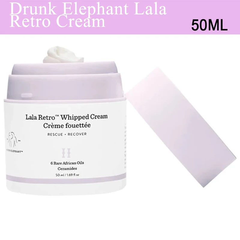 

Original Drunk Elephant Face Cream Lala Retro Cream Primer With Amino Acids Anti-wrinkle Face Care For Day Night Cream 50ml