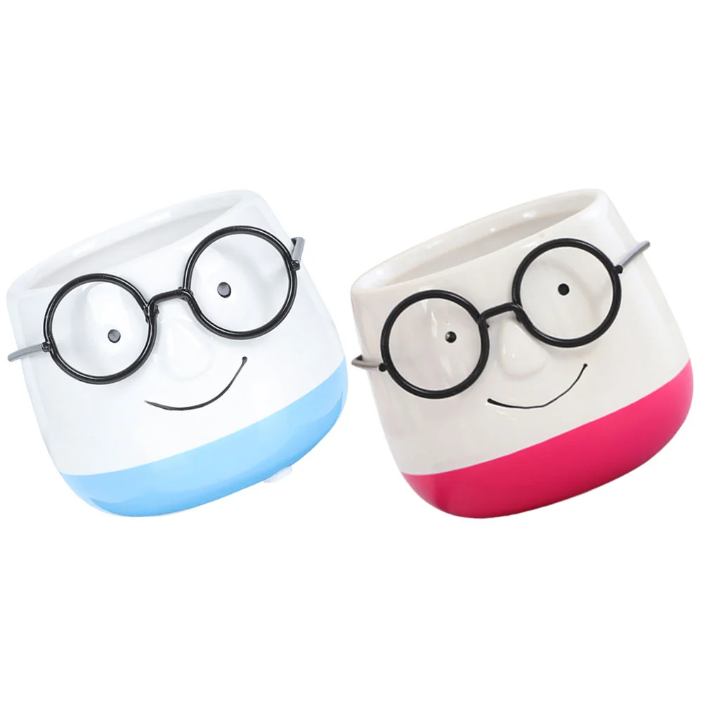 

Flowerpot Flower Pot Ceramic Creative Desktop Adorable Flowerpots Planter Cartoon Decorative