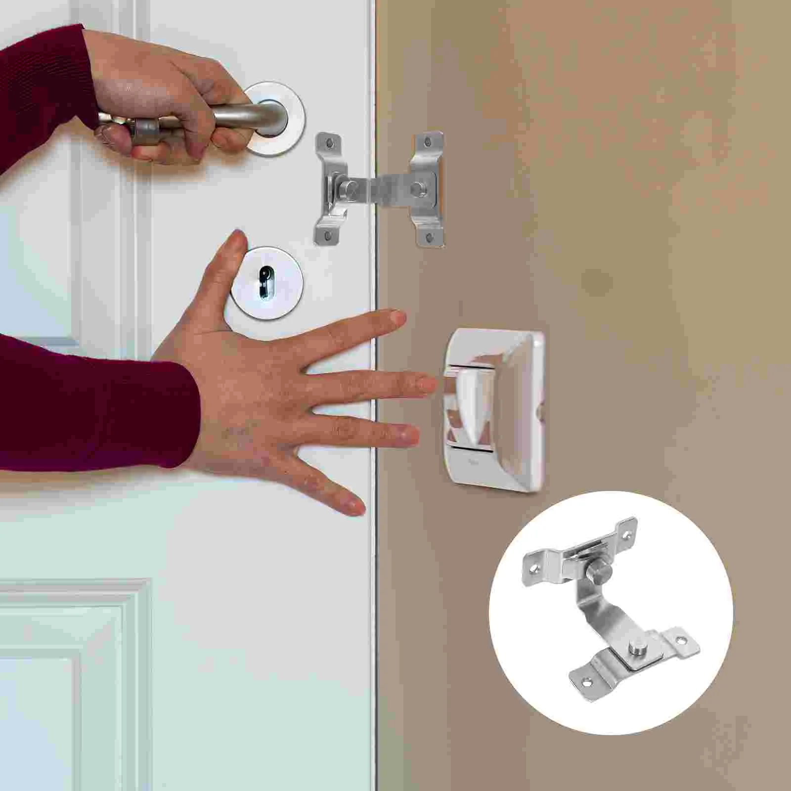 

Door Lock Boltstainless Steel Right Angle Buckle Latches Degreebarnlocks 90