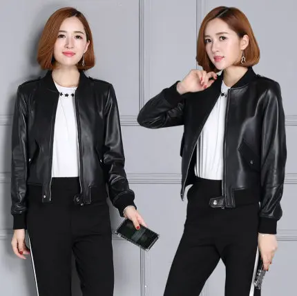 Tao Ting Li Na New Slim Suit Real Genuine Leather Jacket 19KC7