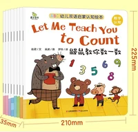 8pcslot abc kids english chinese language learning enlightenment picture book for 0 6 years early education teach how to count