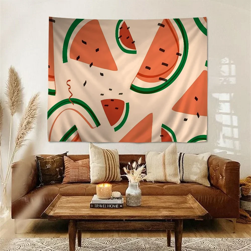 Фруктовая иллюстрация аниме гобелен индийский Будда украшение на стену ведро