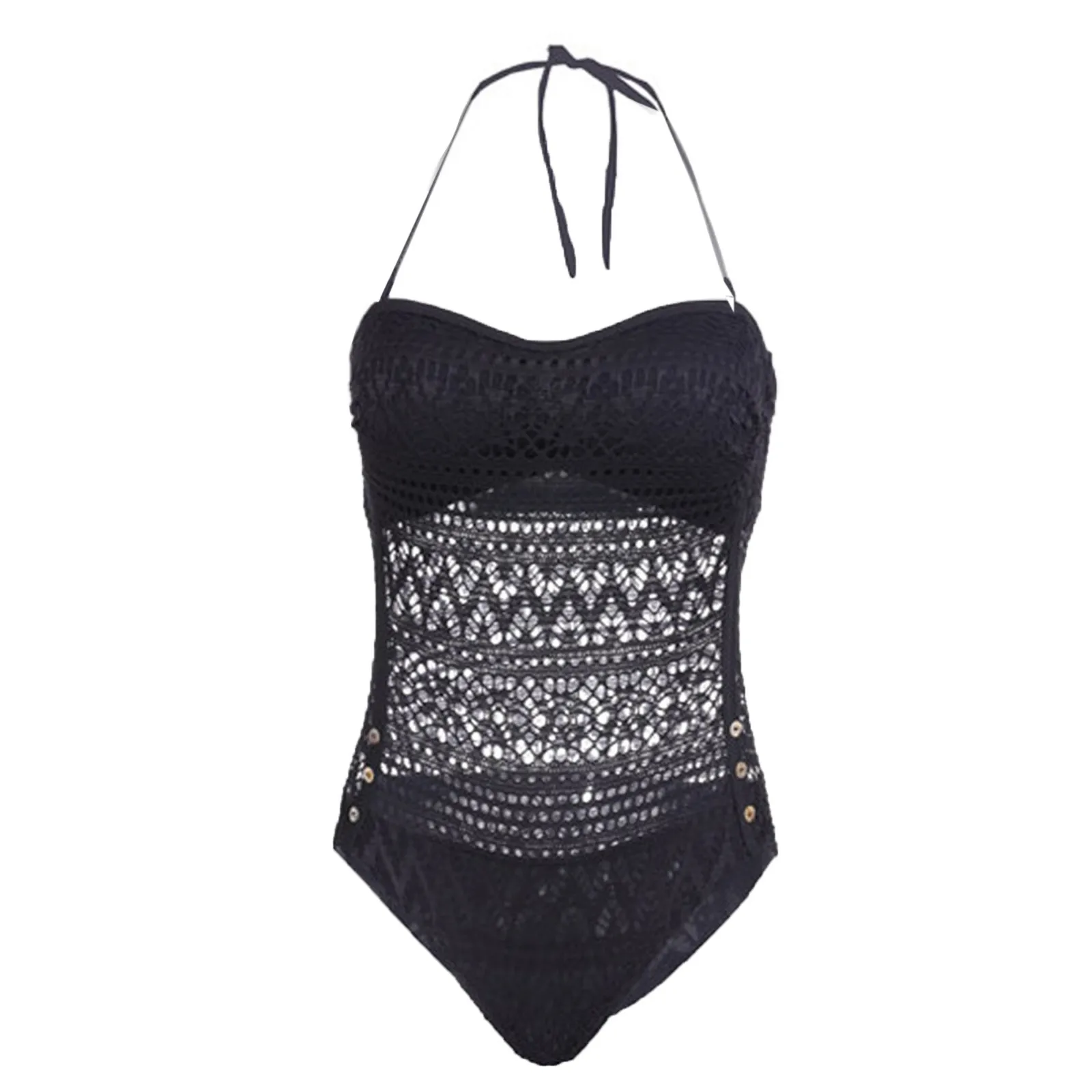 Модный сексуальный однотонный купальник для пляжа и плавания женское бикини