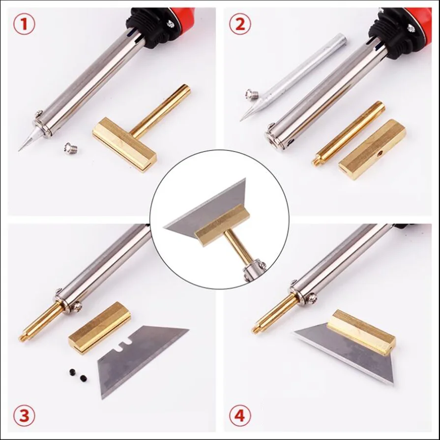 Электрический паяльник 220 В нагрев поляризованный клей аналогичный Оса лезвие