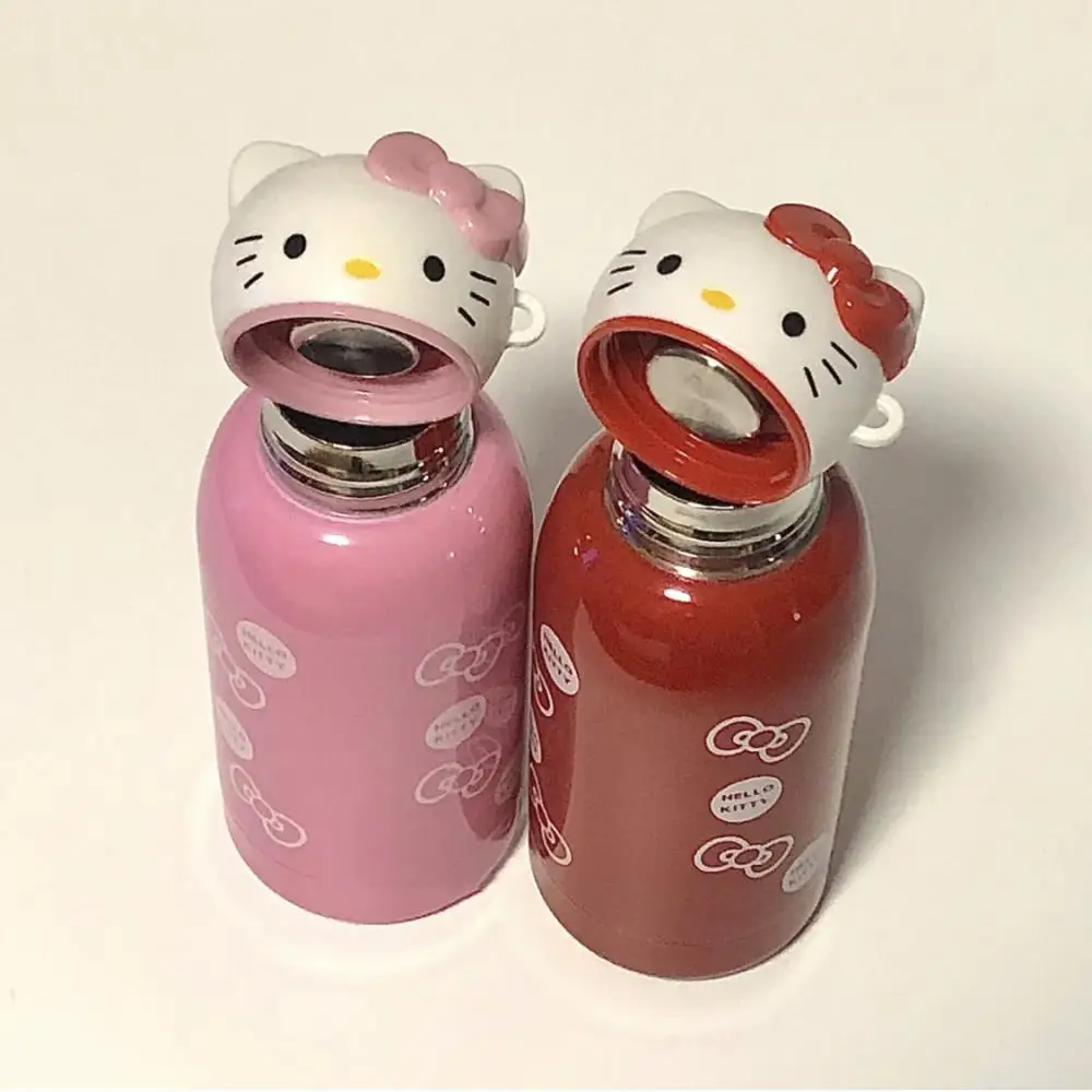 

Портативная бутылка для воды Hello Kitty, 200 мл, стеклянная колба с веревкой, подарок на день рождения для девушек
