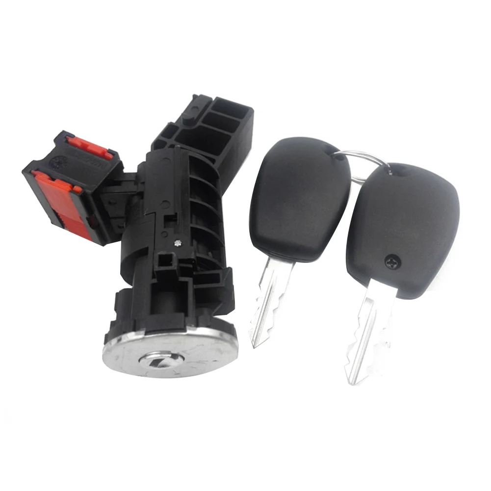 

Ignition Barrel Switch with One Keys 4 Pins for Renault Clio Dacia Logan Sandero 806016505R 487004184R