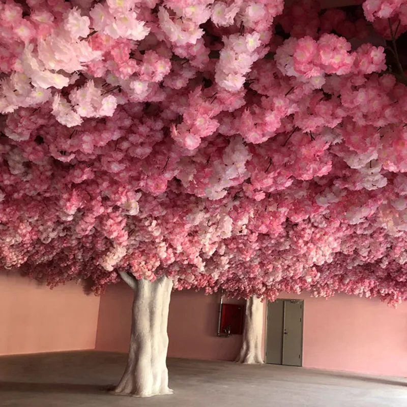 

Искусственные цветы вишни, веревка для свадьбы, вечерние, украшение «сделай сам», 100 шт.