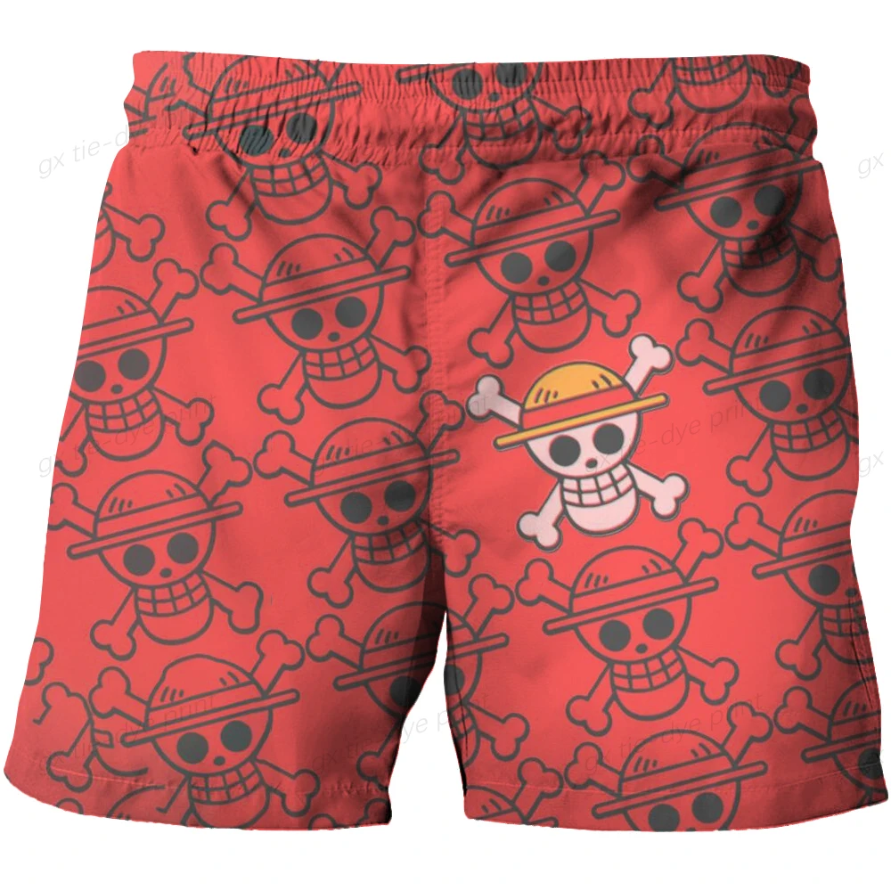 

One Piece Shorts Luffy Cosplay Costume Boys Shorts Kids Clothes Children's Short Pants Baby Boy Clothing Summer Beach Shorts