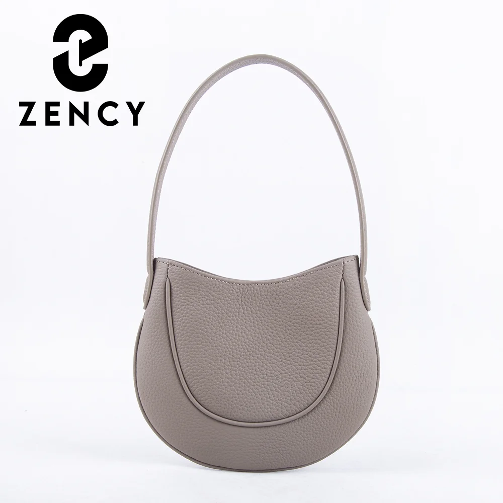 

Zency Genuine Leather Shoulder Bag Women Luxury Brand Fashion Shell Armpit Bag Retro Shopper Tote Handbag Female Underarm Girl
