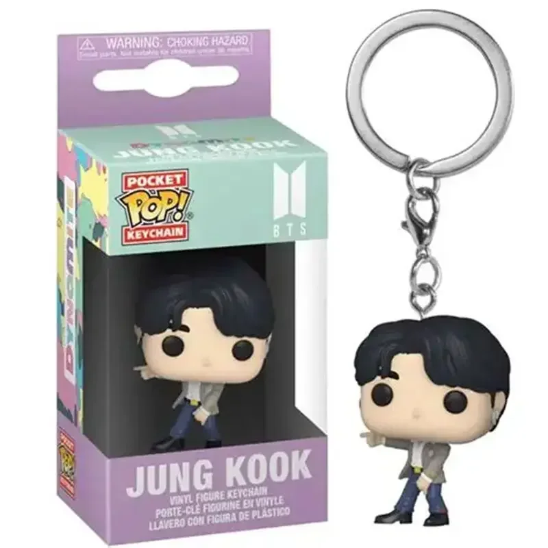 Фото Новые фигурки Funko Pop: JIMIN, Jin, V, J-HOPE, RM, SUGA, JUNG KOOK. Брелоки-игрушки, мягкие куклы для декора детской комнаты, подарки. №4