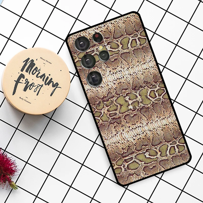 Snake Skin Case For Samsung Galaxy S20 FE S21 S22 Ultra Note 20 S8 S9 S10 Note 10 Plus Phone Coque images - 6