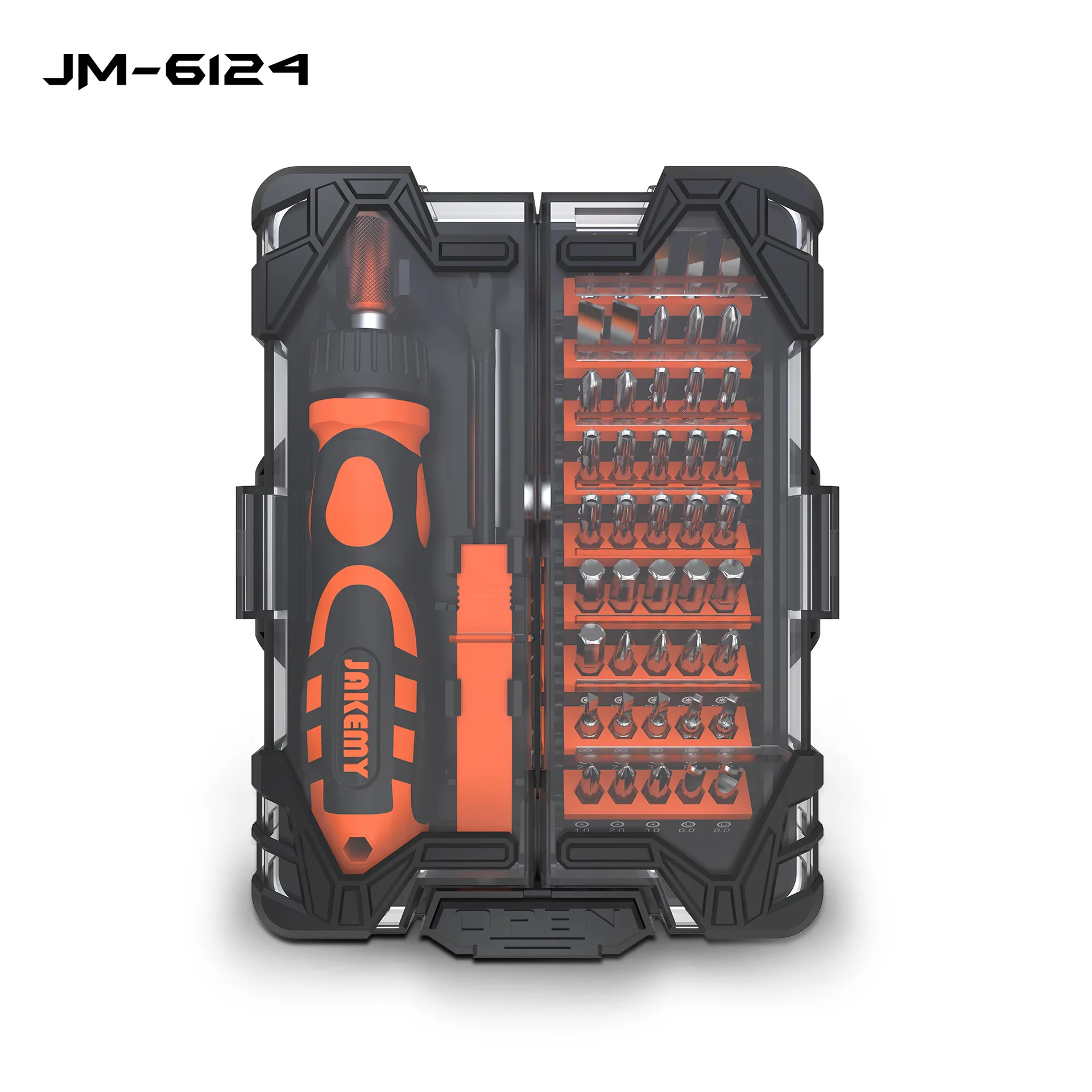 

JAKEMY 48 in 1 Ratchet Handle Tool Combination Screwdriver Set JM-6124 Home Appliance Maintenance Auto Repair Screwdriver