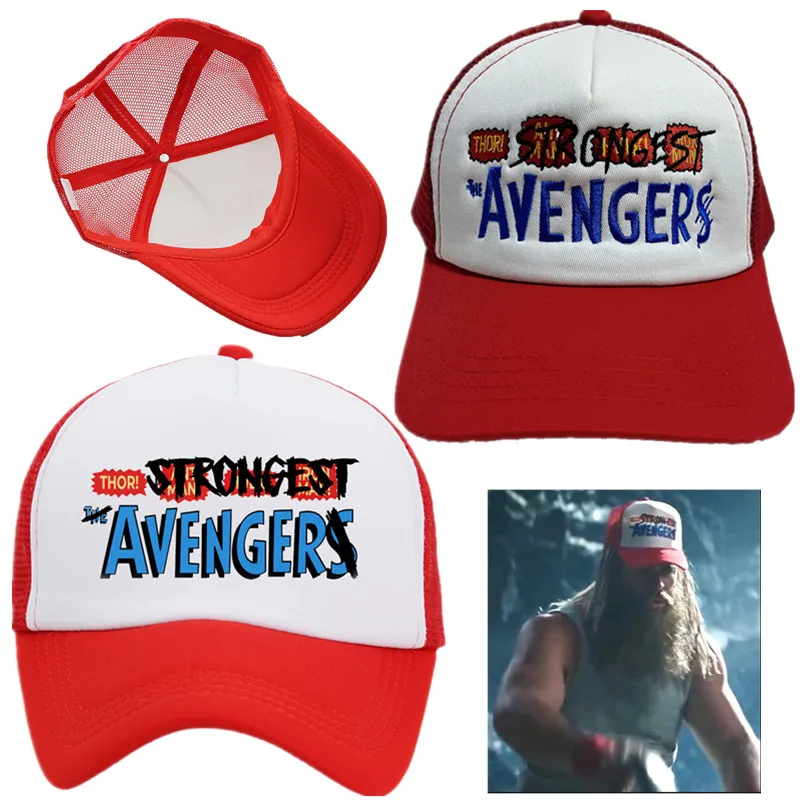

Superhero Movie Thor Love and Thunder Cosplay Baseball Cap Retro Mesh Hat Unisex Hats Accessories Prop