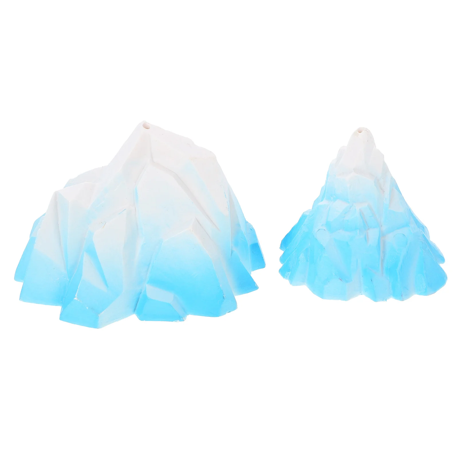 

2Pcs Aquarium Landscaping Decoration Fish Tank Floeberg Prop Ice Mountains Ornament