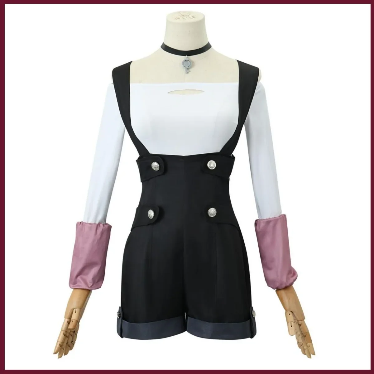 Новинка 2024 костюм для косплея аниме цвета металлик румяна красная звезда длинный