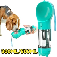 multifunction pet dog water bottle for cat dogs travel puppy drinking bowl outdoor pet water dispenser feeder pet product