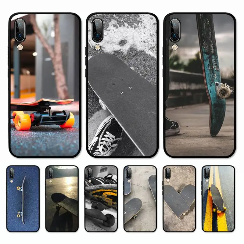 

Skateboard Phone Case for Vivo Y91C Y11 17 19 17 67 81 Oppo A9 2020 Realme c3