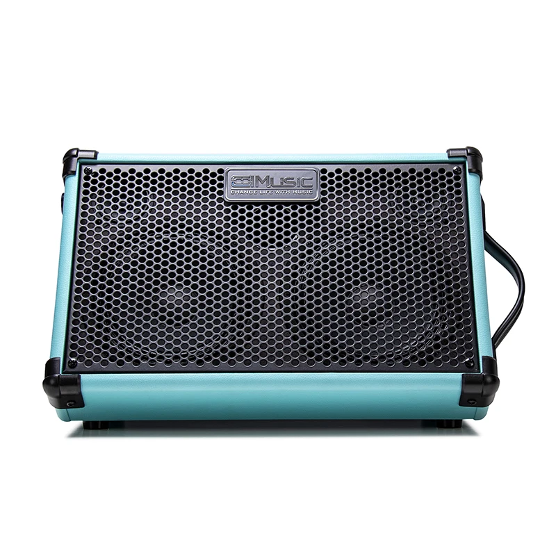 

Coolmusic BP40D 80W Acoustic Amplifier Guitar Speaker AMP Busk Musical Instrument Reverb Chorus Delay Effect 6 Inputs 3 Band EQ