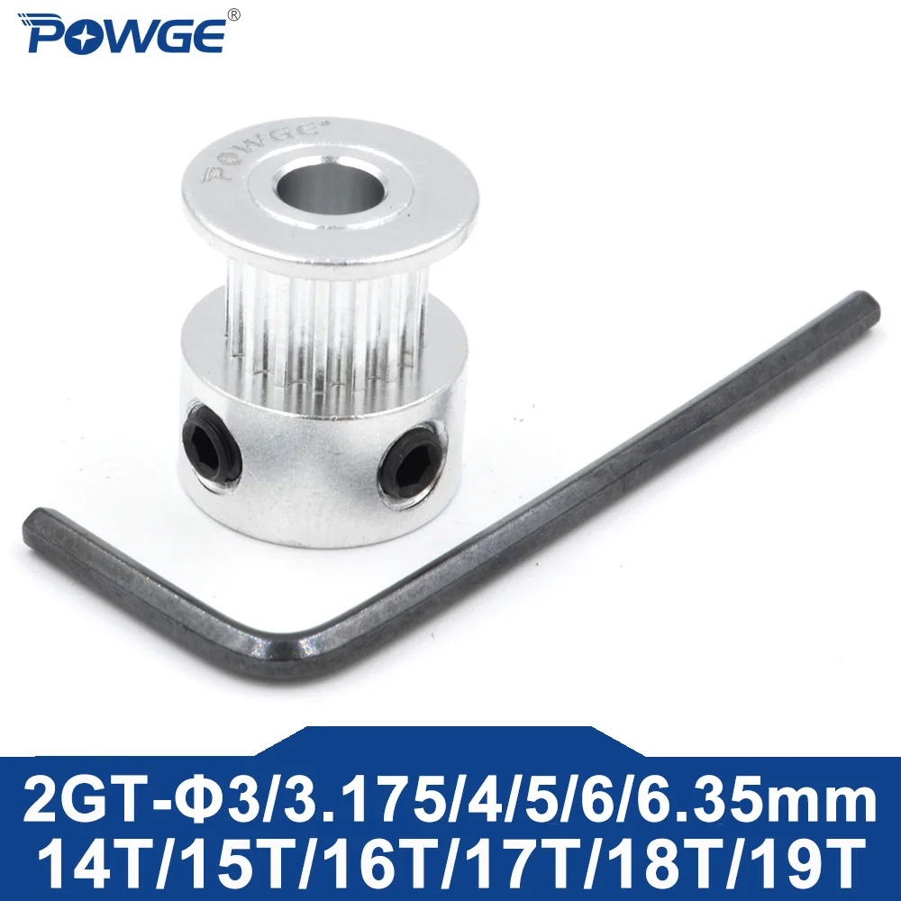 

POWGE GT 14 15 16 17 18 19 зубьев 2MGT 2GT Шкив ГРМ Диаметр 3/3,175/4/5/6/6,35 мм для ширины ремня 6/10 мм 14T 15T 16T 17T 18T 19T