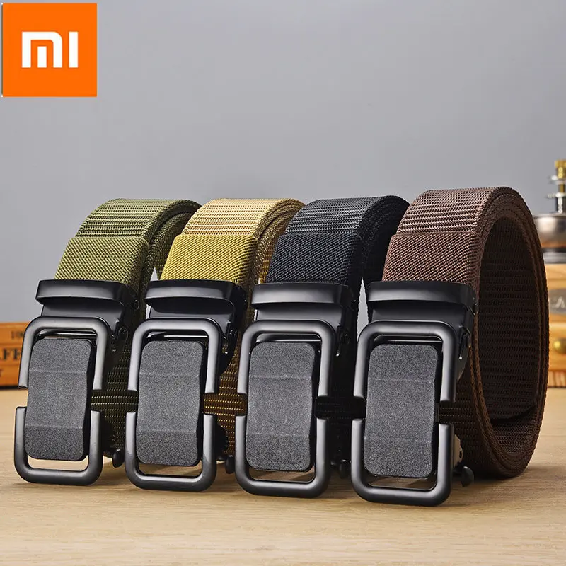 Xiaomi Toothless Automatic Buckle Nylon Belt Men's Outdoor Leisure Breathable Canvas Belt Men's All-match Trousers Belt