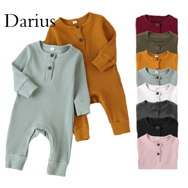 

Autumn Newborn Infant Baby Boys Girls Romper Playsuit Overalls Cotton Long Sleeve Baby Jumpsuit Newborn Clothes